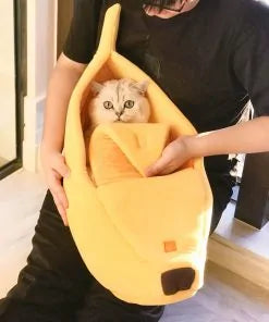 Funny Banana Dog/Cat Bed House