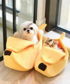 Funny Banana Dog/Cat Bed House