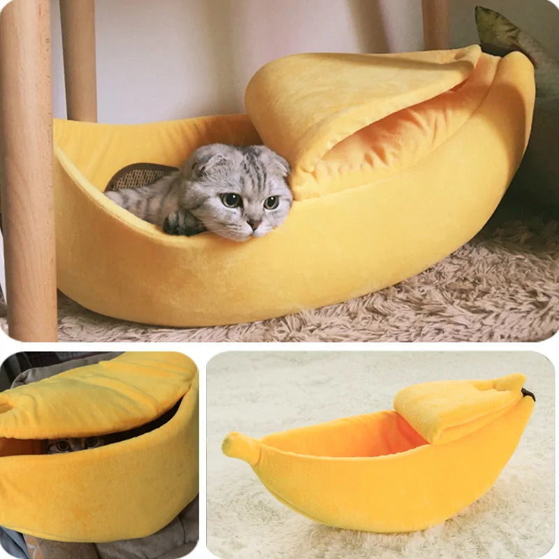 Funny Banana Dog/Cat Bed House